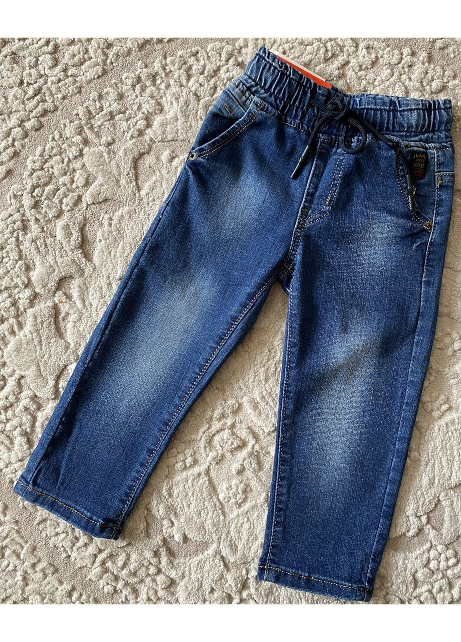 Демісезонні джинси для хлопчика на гумці 92-110 No Brand (369735381)