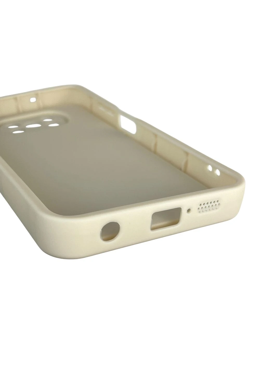 Чехол силиконовый Soft Touch с 3D принтом для Poco X3 Pro молочный (Полная защита камеры) Xiaomi (373671274)