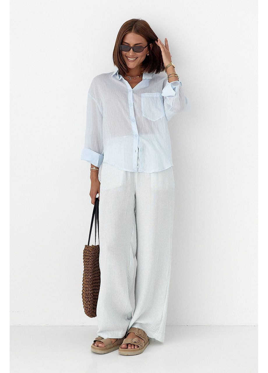 Смугаста прозора сорочка Lurex (348141880)