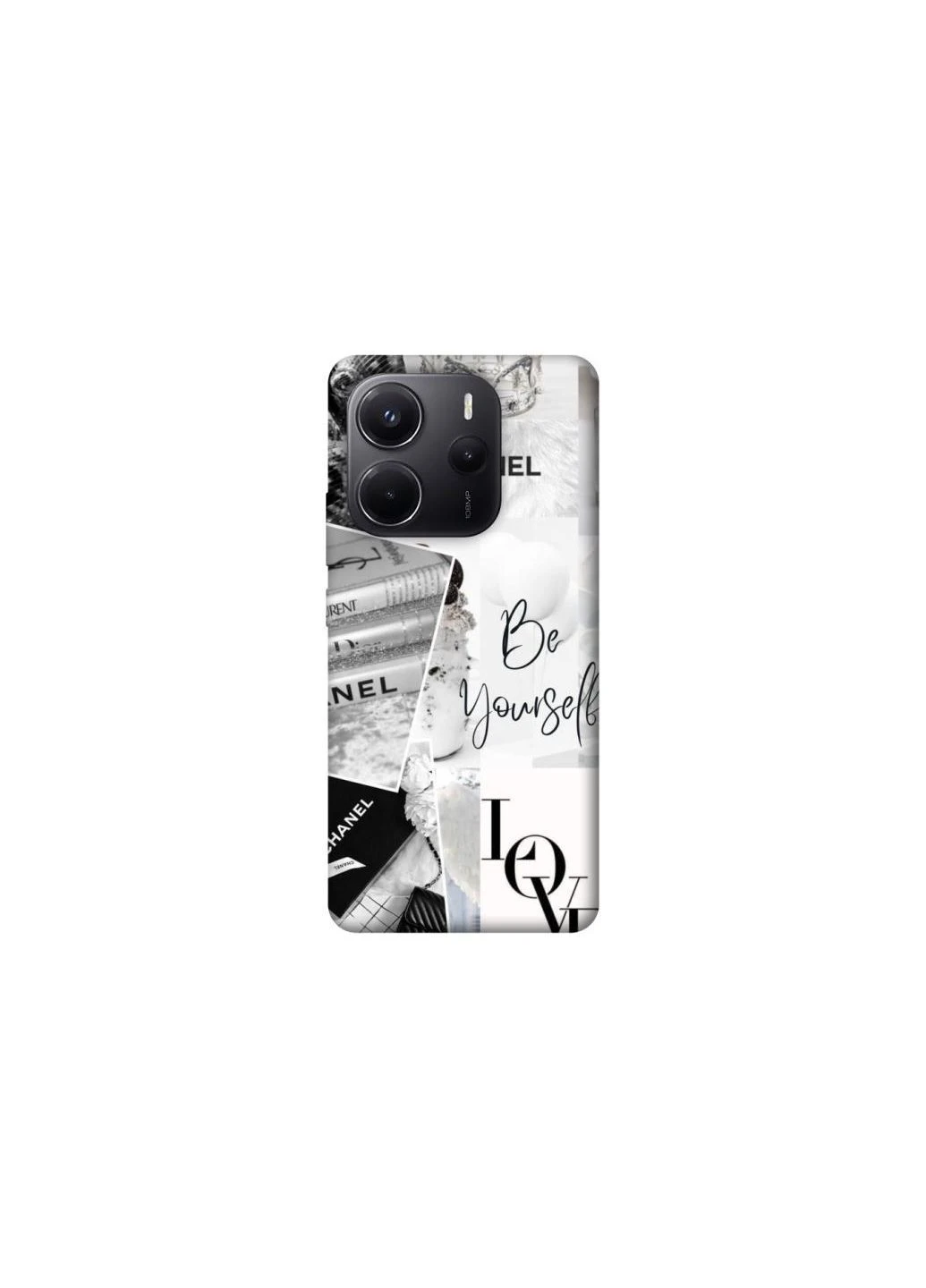 Чохол на Xiaomi Redmi Note 14 4G (Europe version) Fashion collage ver.7 Frontalka (382284517)