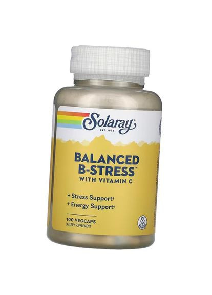 Витамины от стресса, Balanced B Stress, 100вегкапс (36411083) Solaray (364273776)