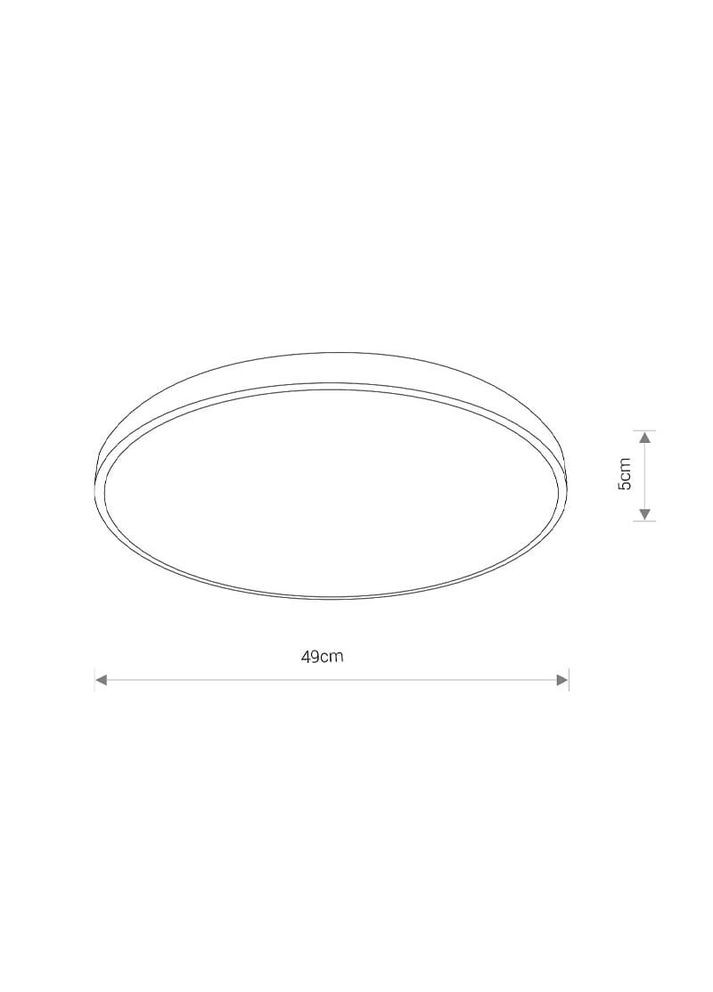 Потолочный светильник 10980 Agnes Round Led Pro 1x32W 4000K 3000Lm IP44 Белый (10980) Nowodvorski (318524485)