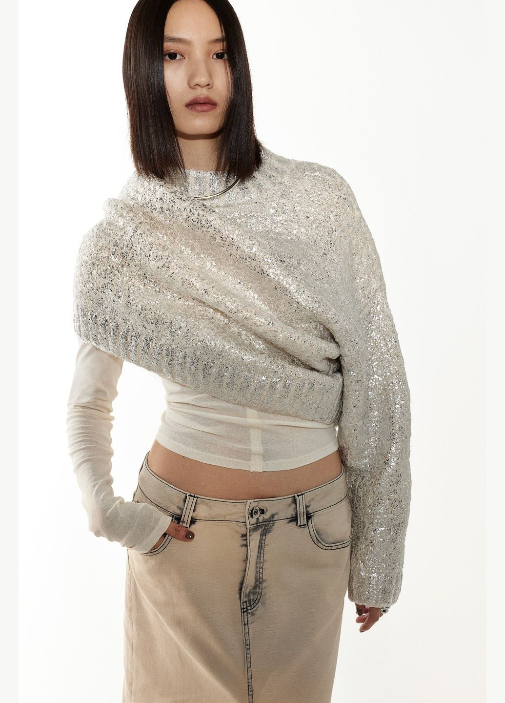 Свитер зимний свободного кроя H&M (337889806)