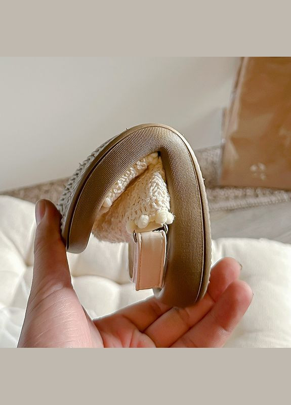 Коричневые ажурные сандалии со съемным ремешком No Brand