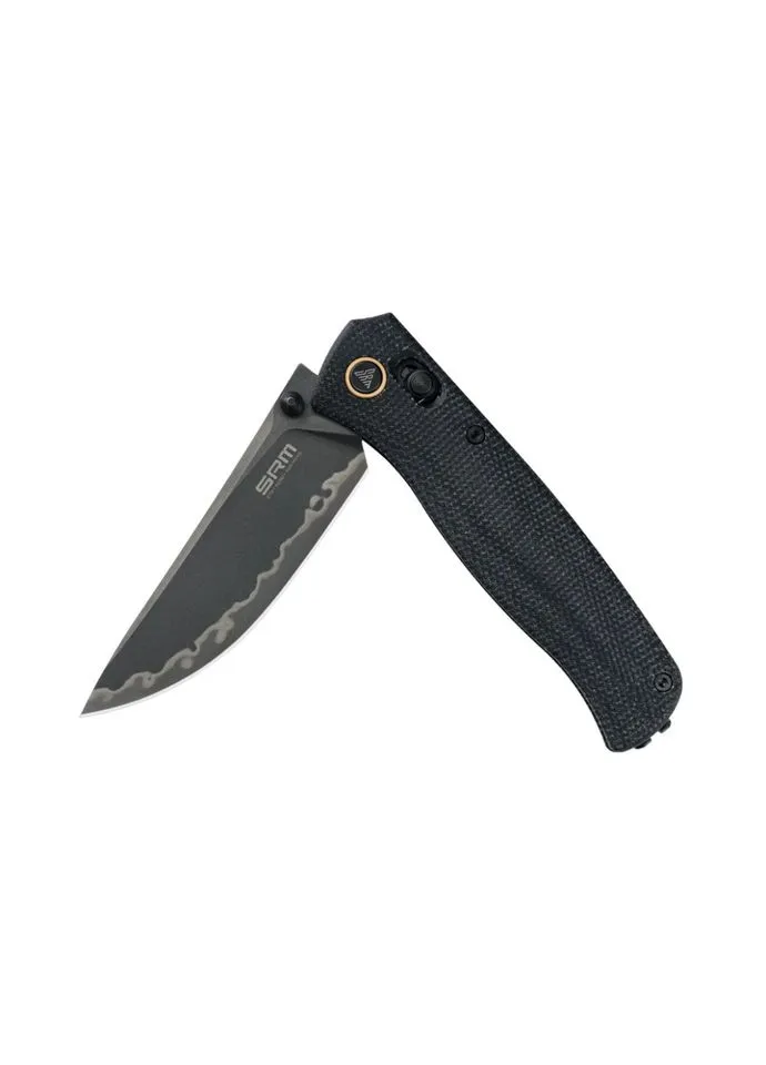 Ніж складаний туристичний Medal (8,2 см) 140Cr / Micarta, чорний SRM (397105167)