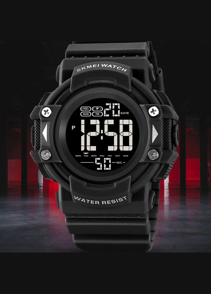 2195BKWT Black-White электронный спортивный, сasual Skmei (324088994)