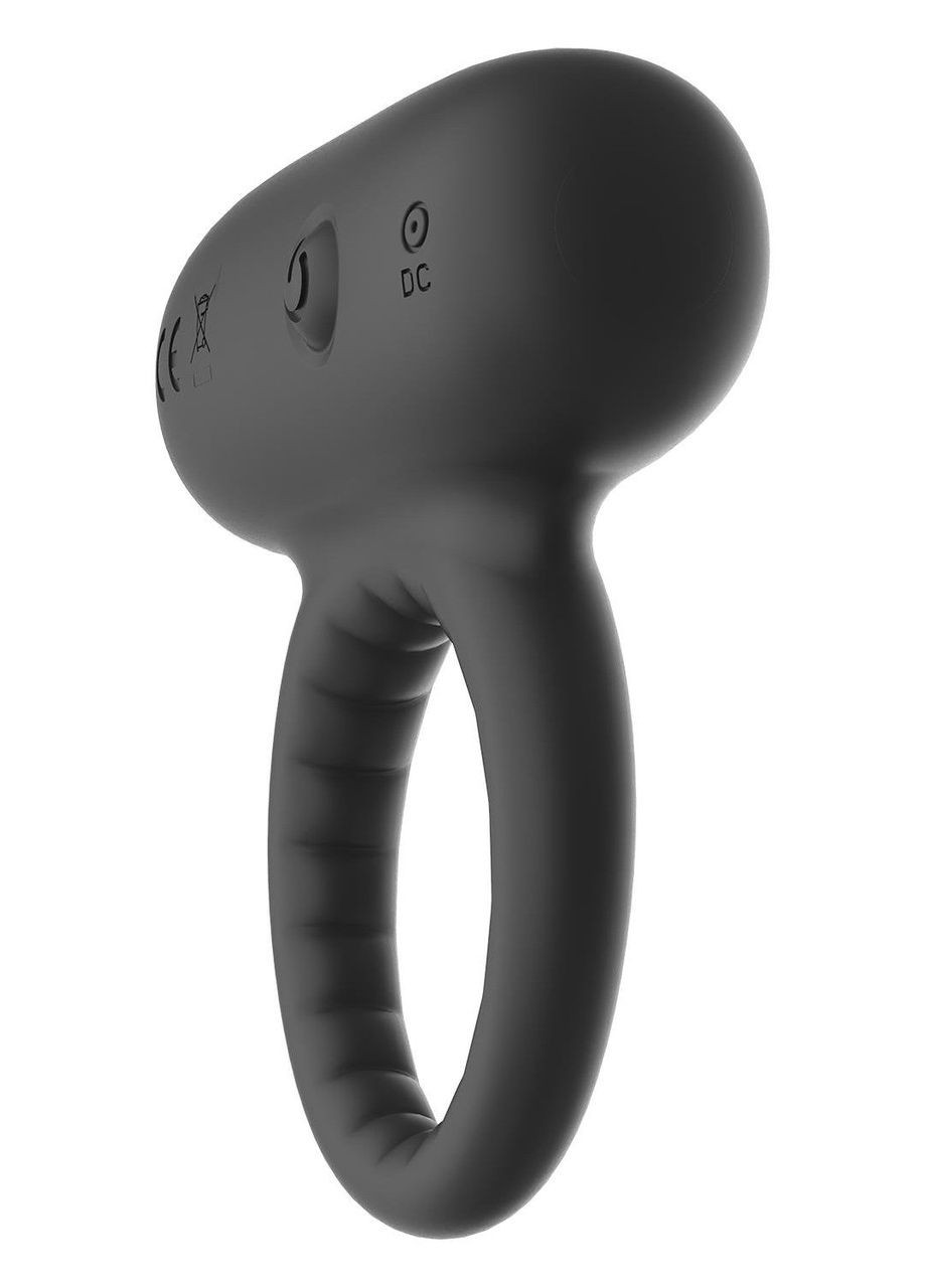 Эрекционное кольцо для пениса с вибрацией Dream Toys RAMROD черное No Brand (330617828)