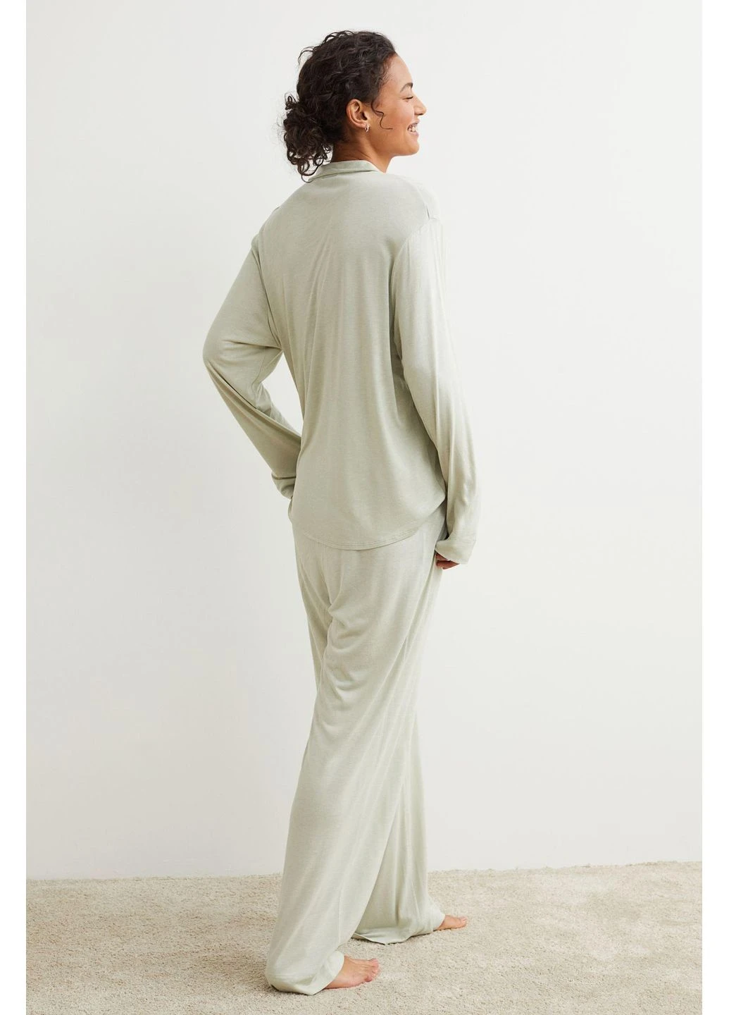 Штани для сну,блідо-м'ятний, H&M (395431183)