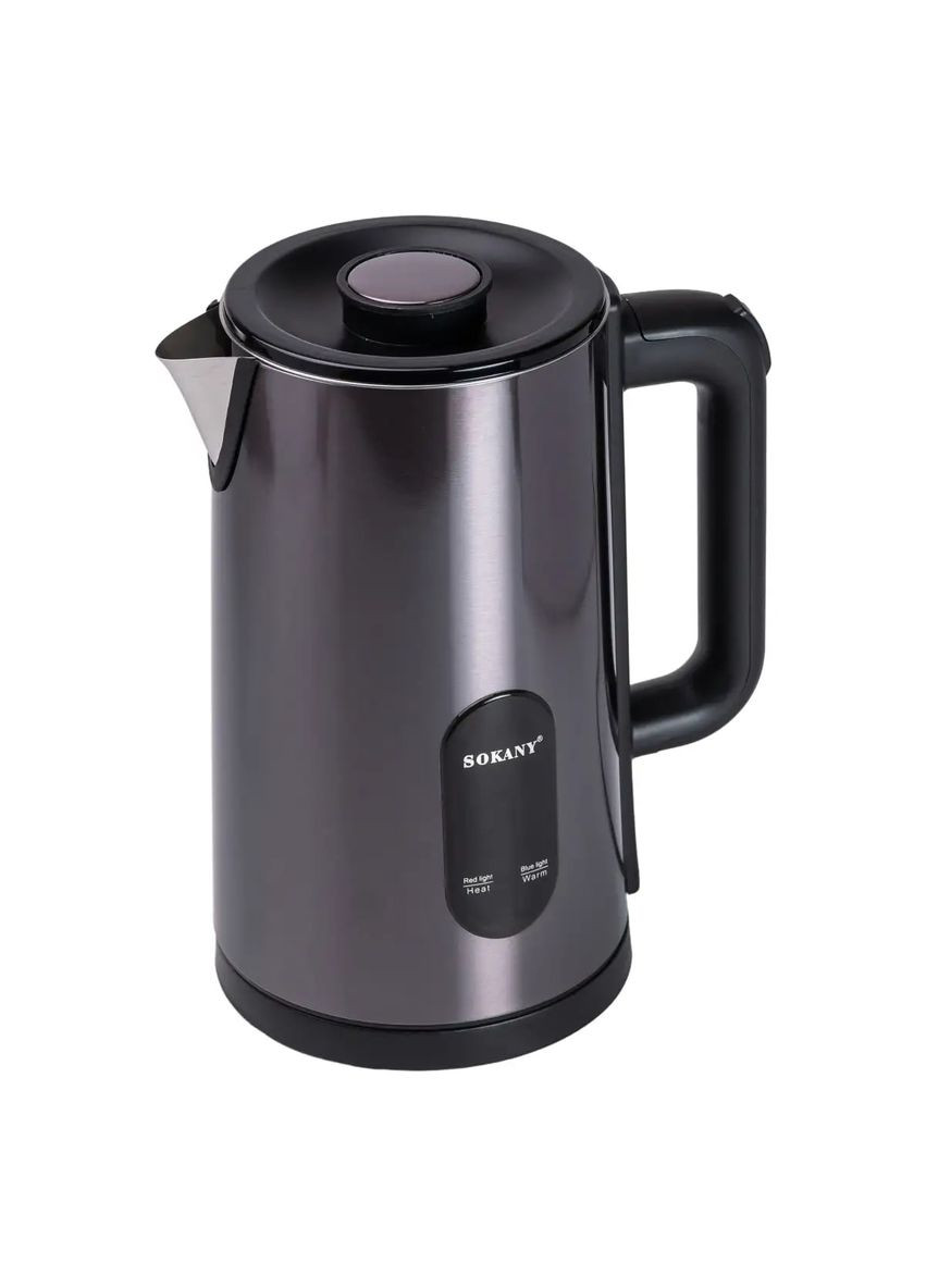 Електрочайник SK-09019 дисковий 3 л сірий Sokany (328456811)