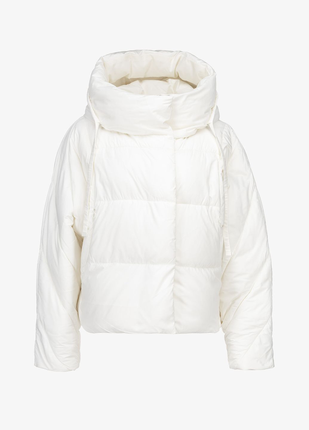 Молочная зимняя куртка однотонная женская 3232 молочный shop (2000990652775) Towmy