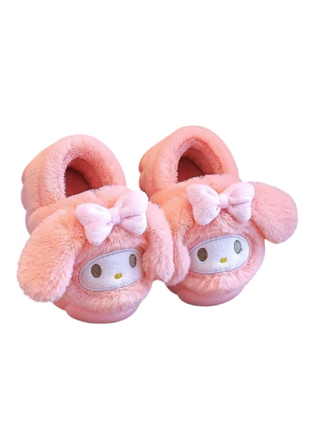 Дитячі плюшеві домашні капці для дівчаток з персонажем зайчиком Май Мелоді (481323-Prob) Рожеві розмір 28-29 Unbranded (360938863)