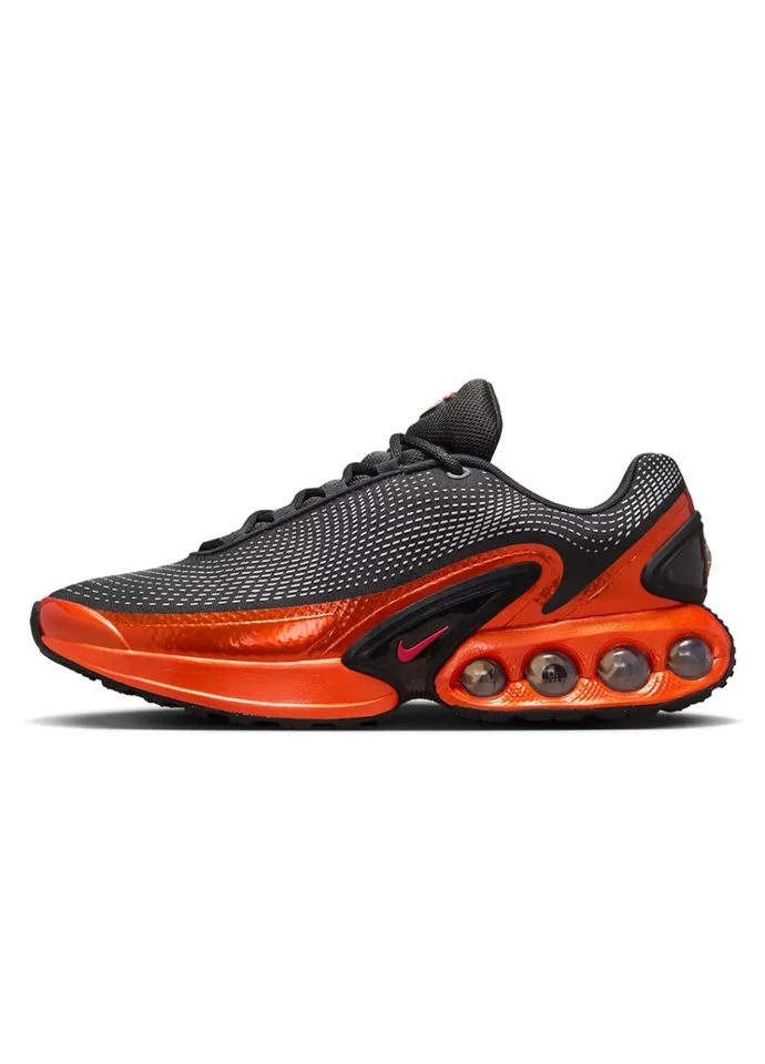 Цветные всесезонные кроссовки air max dn dark smoke grey salsa red hj6695-001 Nike