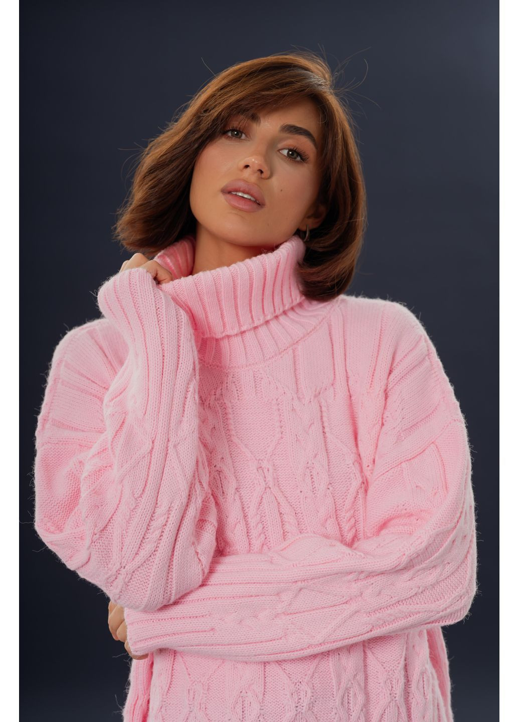Рожевий светр "альпака" Merge