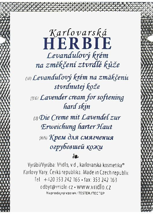 Масажний крем із лавандою Herbie (пробник) 5ml (1152887-33299683) Vridlo (368739790)