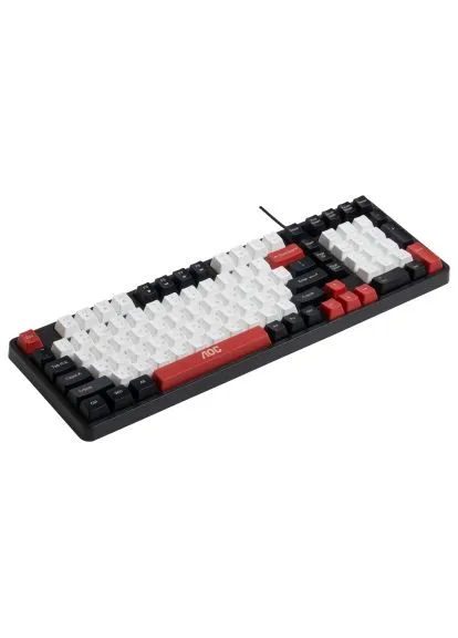 Клавиатура (GK116H1/97) AOC GK116H1 LED USB UA White/Red/Black (389563530)