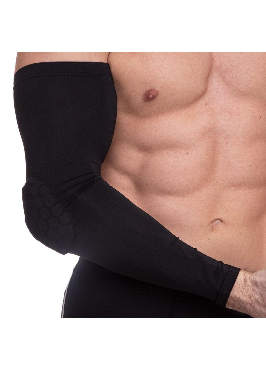 Нарукавник компрессионный (1шт) (рукав для спорта) SP-3067 (3067_Черный_M) SP-Sport (361434820)