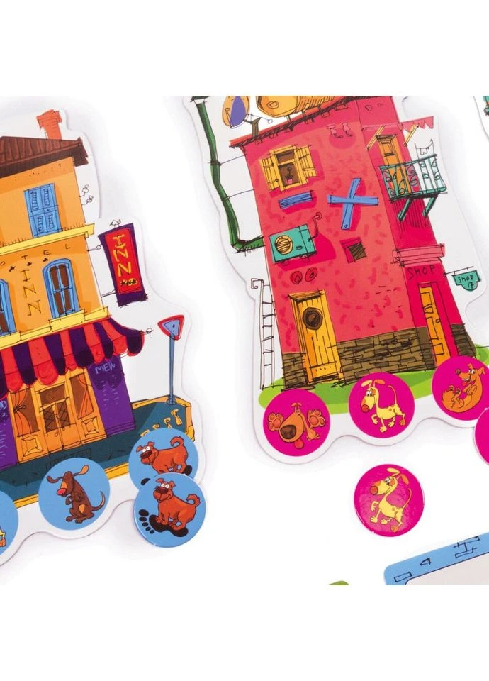 Детская настольная игра Отель "Гавкот" VT8055-43, 4 отеля 24 жетона собак VT8055-43 Vladi toys (392267744)