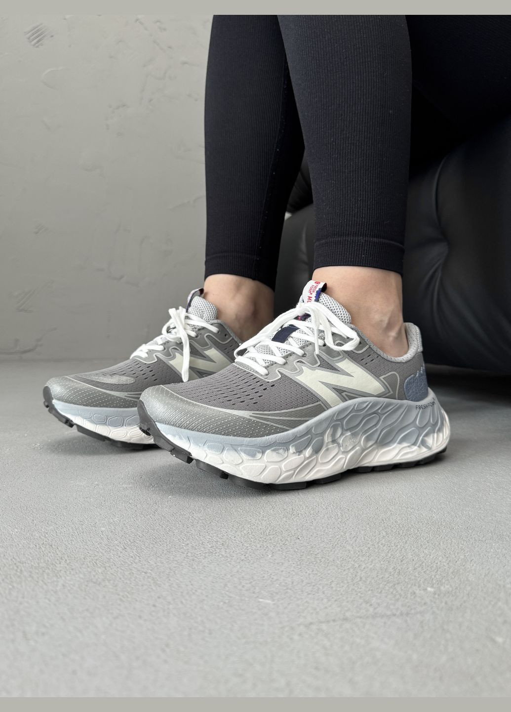 Сірі Осінні кросівки чоловічі і жіночі new balance fresh foam grey | нью беланс фреш фоам сірі No Brand