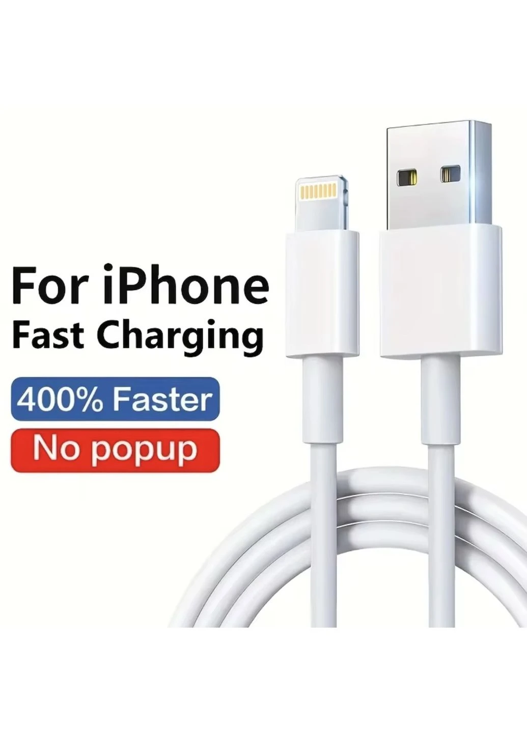 🔌 Кабель USB-A → Lightning для iPad, iPod – зарядка No Brand (398302782)