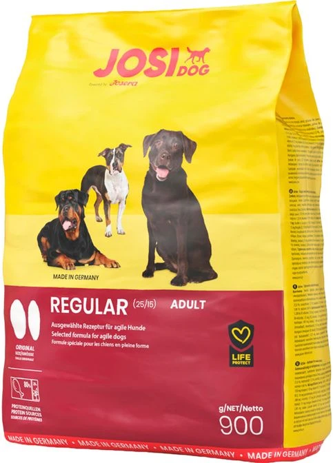 Сухой корм для взрослых собак Josi Dog Regular с мясом домашней птицы 900 г (4032254745648) JOSIDOG (279572943)