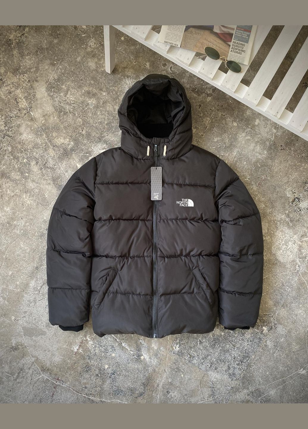 Чорна демісезонна 3 в 1 куртка зимова + кофта на змійці + штани комплект до -25℃ No Brand