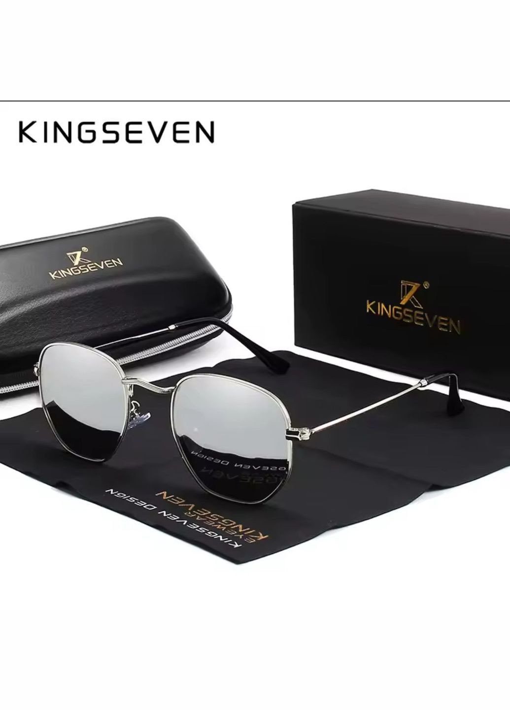 Поляризационные очки N7548 silver KINGSEVEN (333687016)