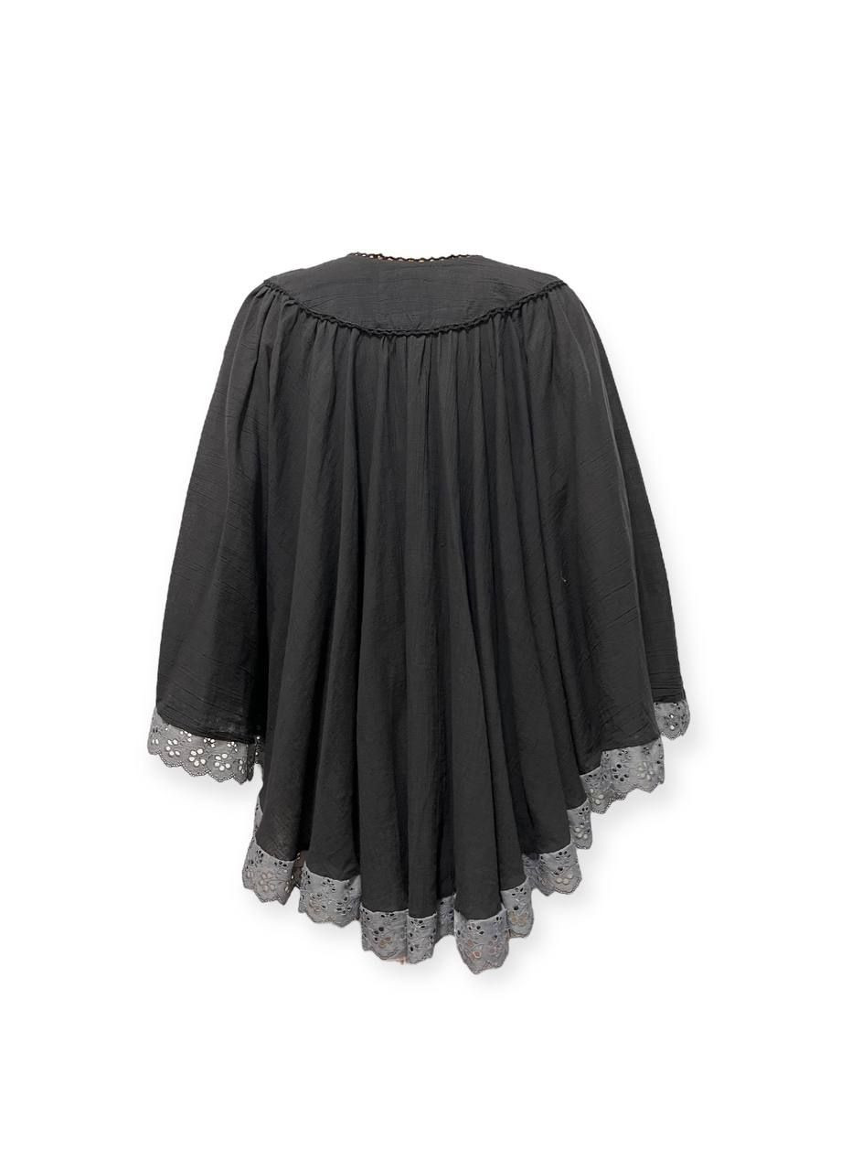 Пончо B338POT3O Черный Budd Hist Punk (323201415)