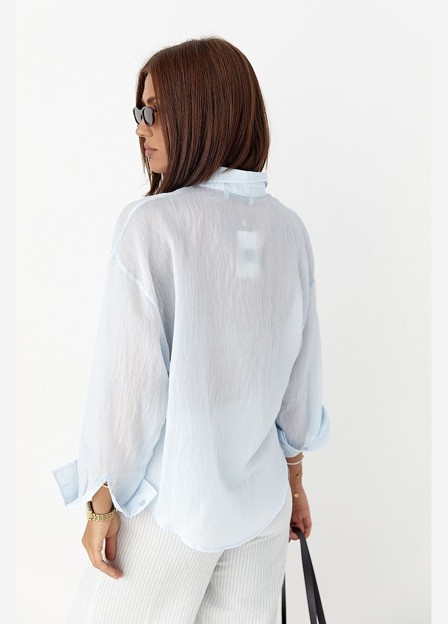 Голубой рубашка Lurex
