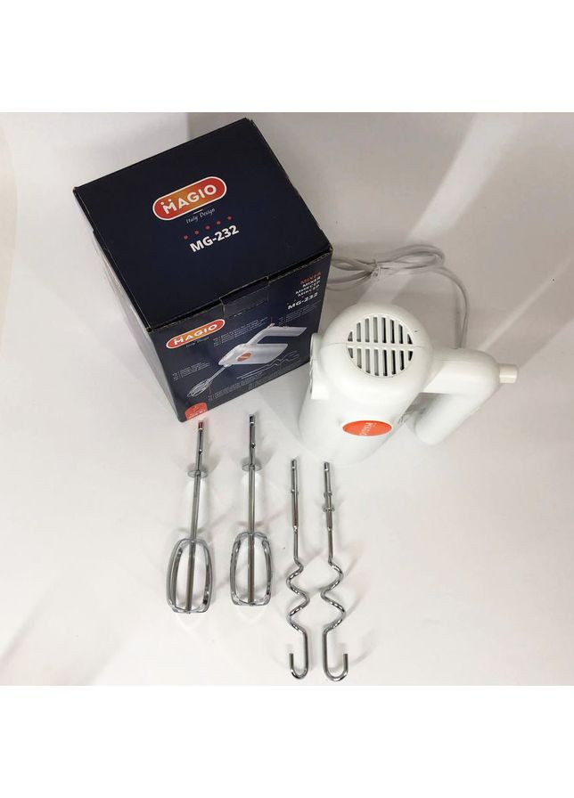 Міксер для кухні MG-232, Міксер для приготування крему, Ручний міксер CG-921 з насадками Magio (349511874)