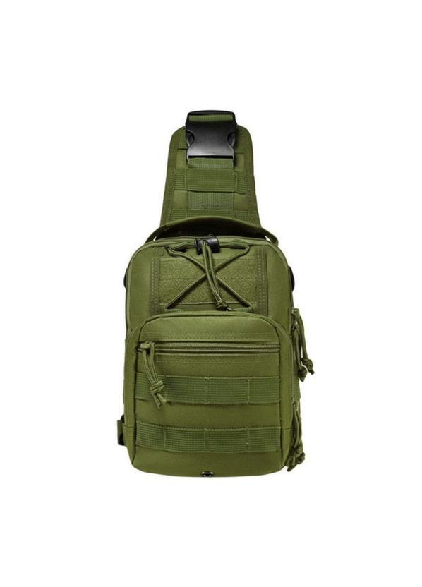 Чоловіча тактична багатофункціональна нагрудна сумка-слінг через плече із системою MOLLE із кордури No Brand (333339481)