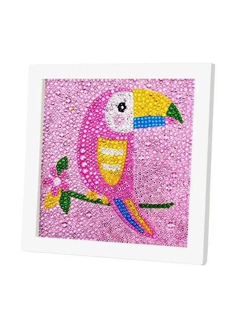 Алмазна мозаїка для дітей Папуга A5501D рамка 17,5-17,5 см Bambi (354442850)
