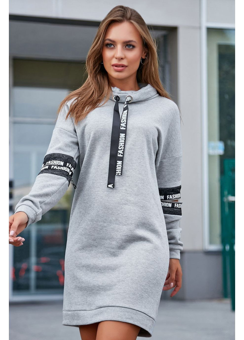 Серое платье 1217.3668 Seventeen