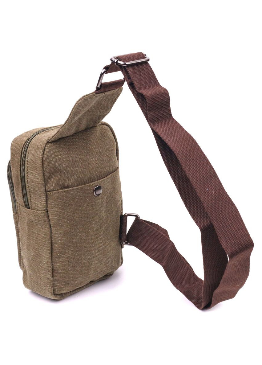 Сумка мужская через плечо из плотного текстиля 21231 Оливковая Vintage (302009366)