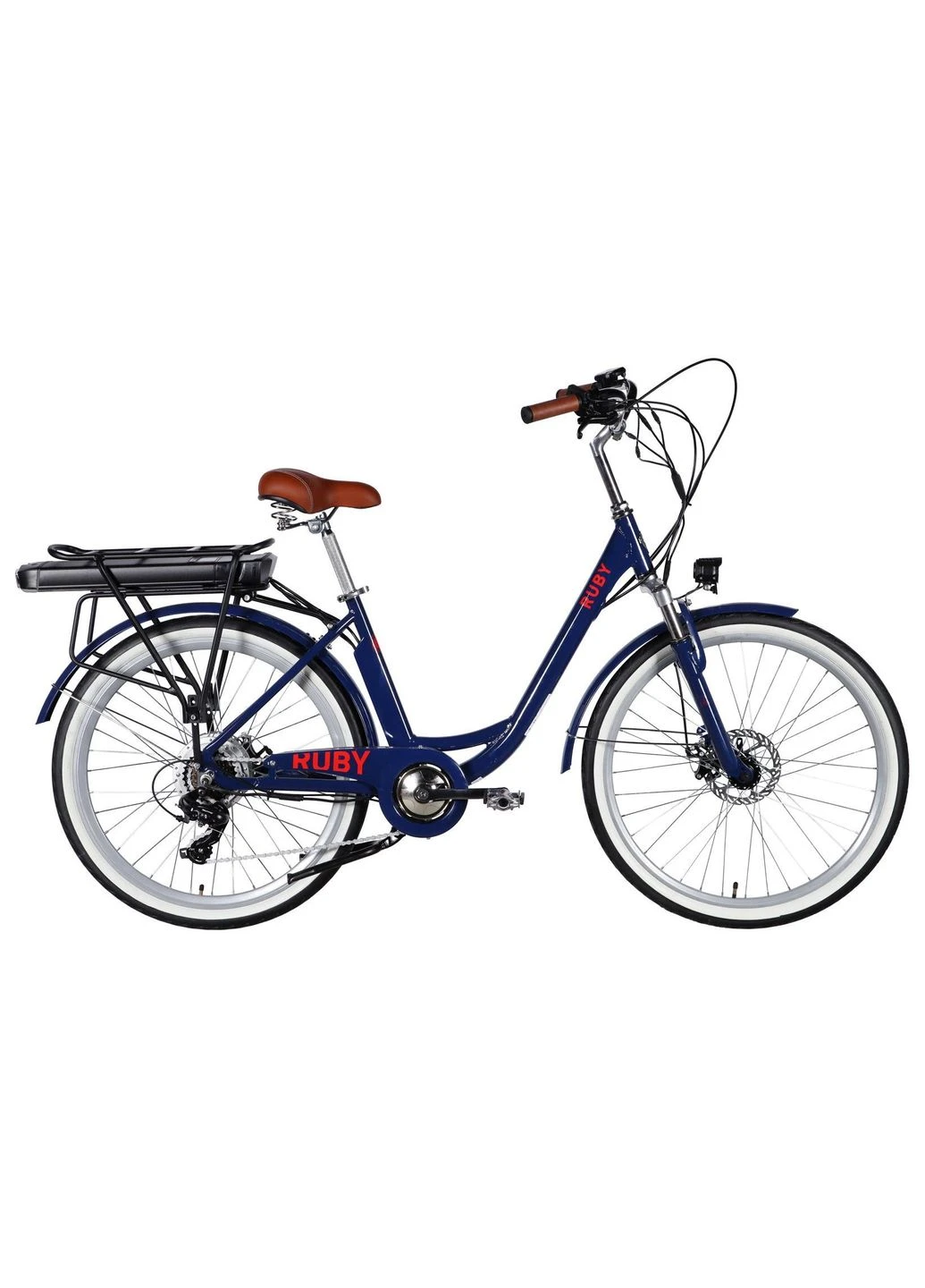 Велосипед з електроприводом 26" AL eRUBY DD FR рама-17" 48B 15А*г 500Вт темно-синій 2026 (ELB-D-26-302) Dorozhnik (382696032)