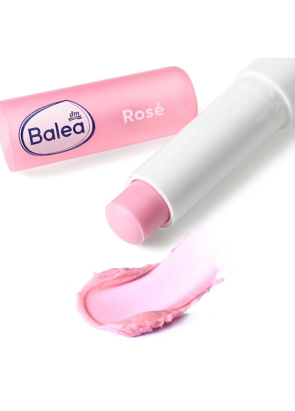 Бальзам для губ Lippenpflege Rosé з мигдалевою олією та олією ши, 4,8 г Balea (366812977)
