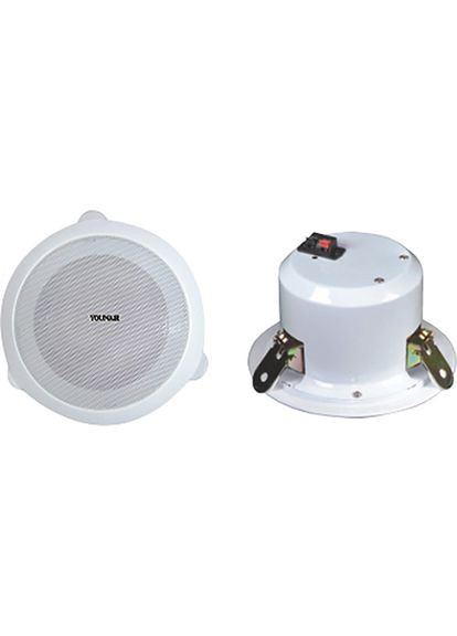 Потолочный динамик Y-602C, 5", 3-6Вт, 100В, огнестойкий корпус Younasi (327053229)