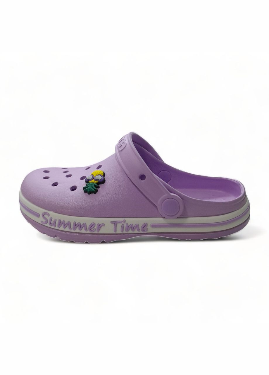 Лавандовые кроксы подростковые style размер (23,5см.) синие Dago