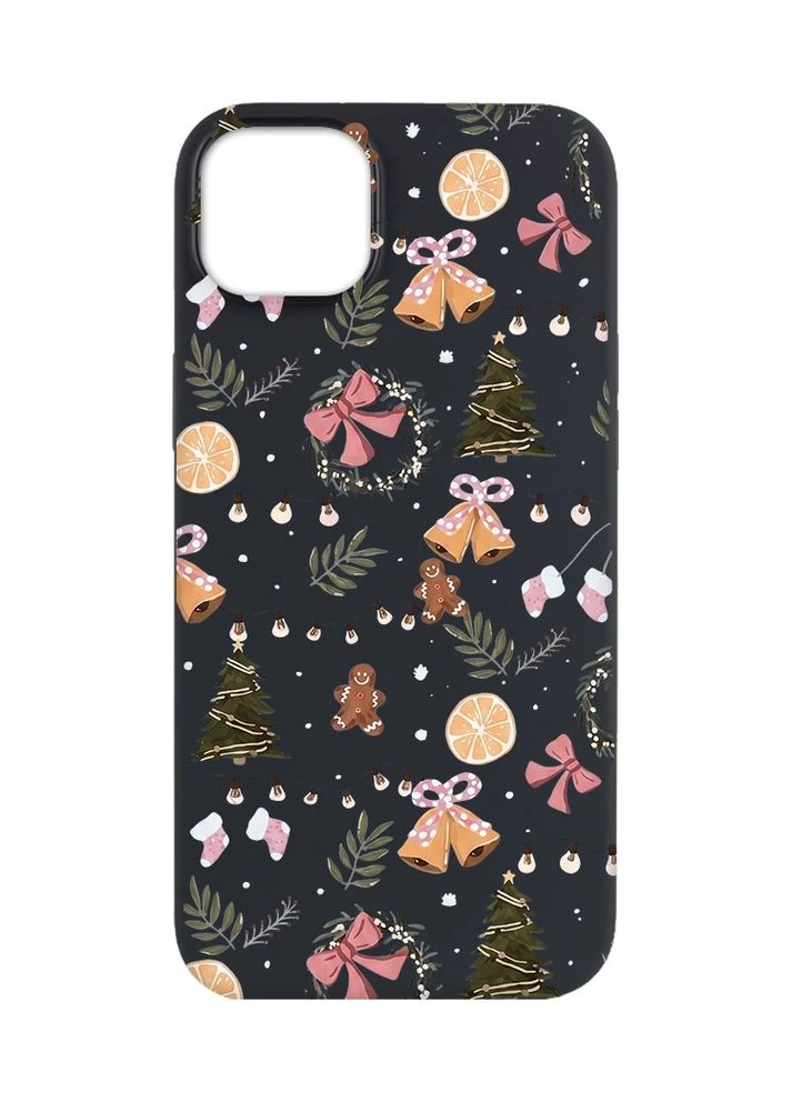 Матовый чехол на Apple iPhone 14 Plus Новогодний фон (принт 425) Creative (400138223)