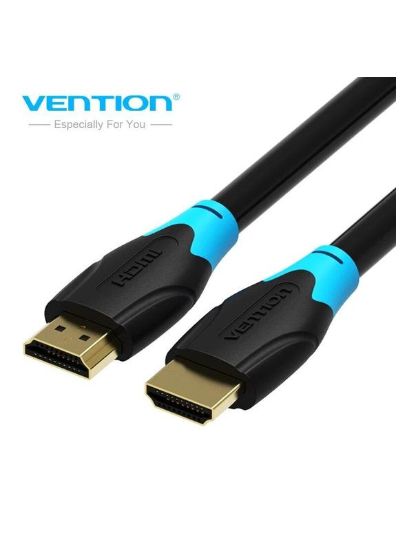 HDMI 2.0 кабель PVC Upgrade чорний в обплетенні 1.5 м (AACBG) Vention (300523985)