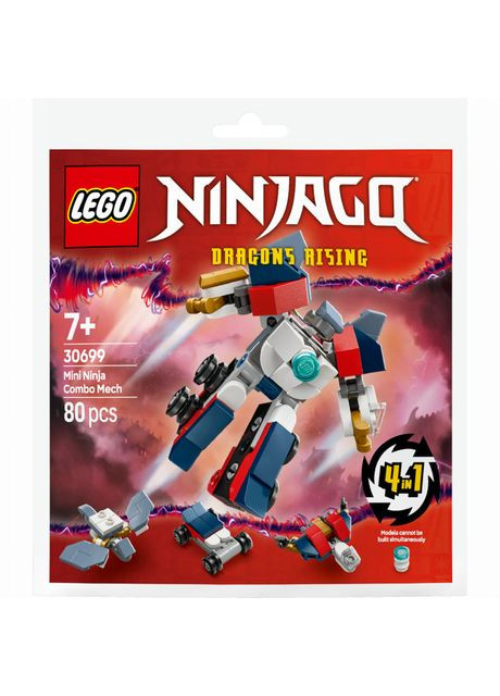 Конструктор NINJAGO Мінініндзя комбо робот (30699) Lego (369939459)