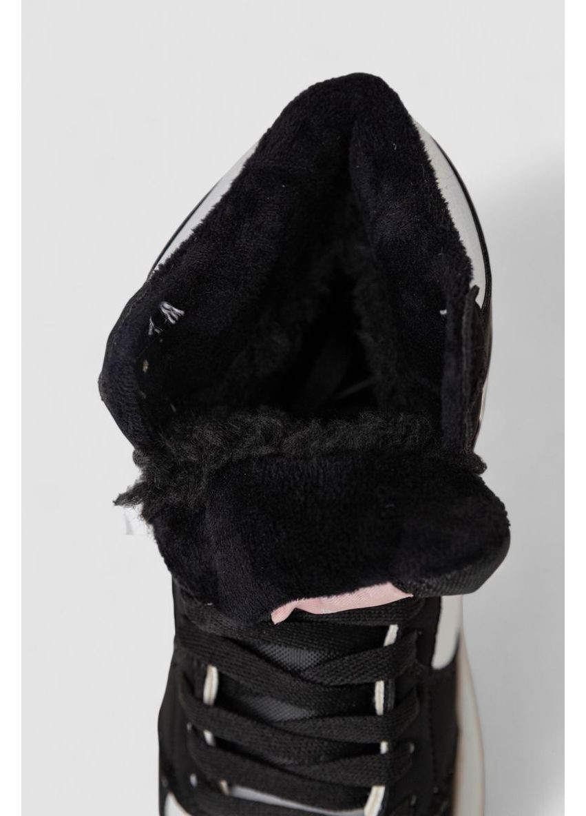 Кросівки жіночі зимові на хутрі, 248RHB470-3 Stilli чорно-білі зими (366248733)