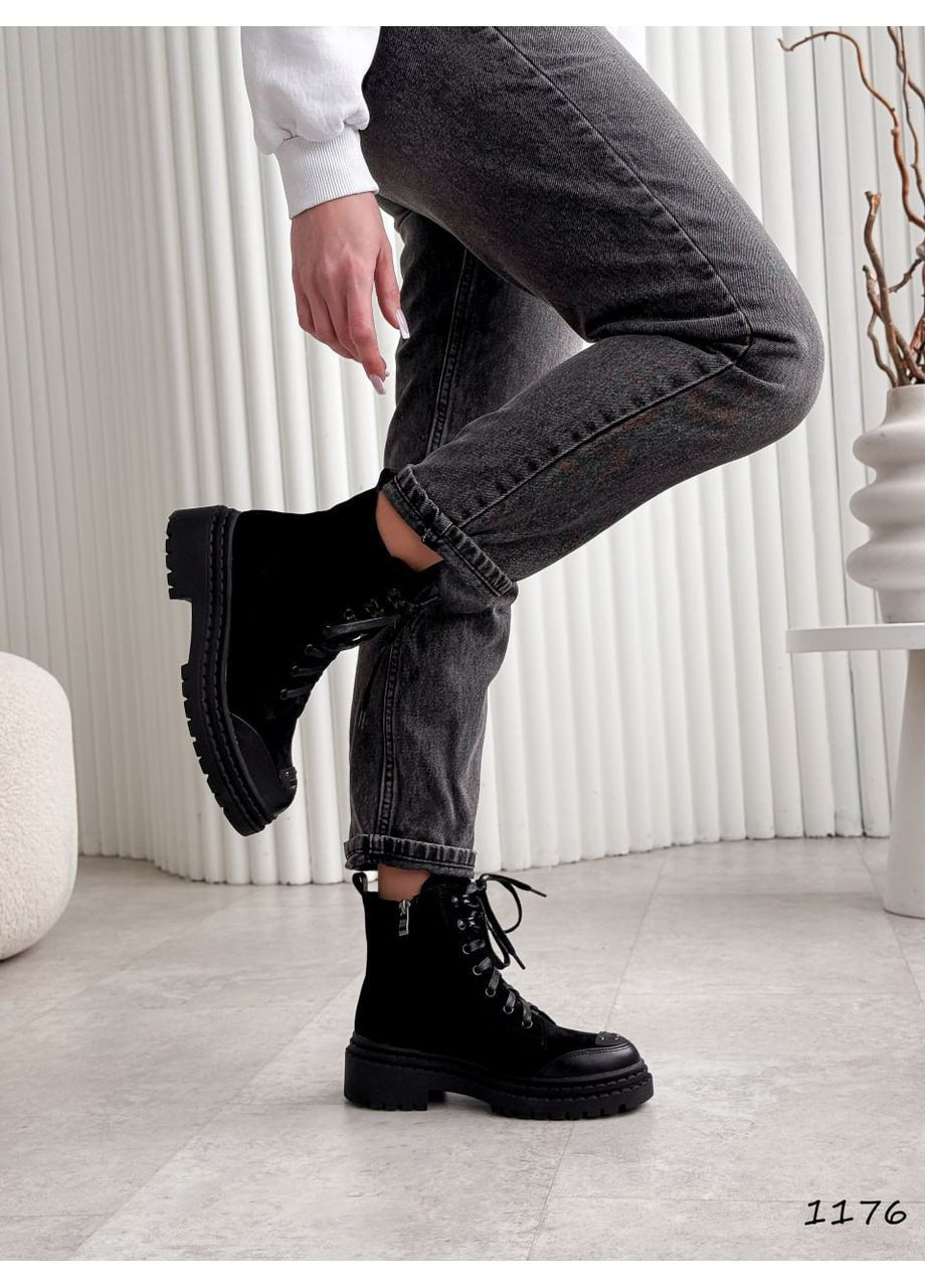 Осенние черные ботинки No Brand