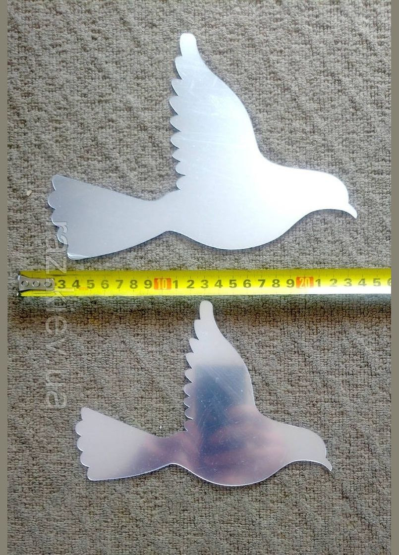 Акрилові дзеркальні наклейки Птахи дзеркальні набір 9 шт Б154-9 No Brand (303140262)