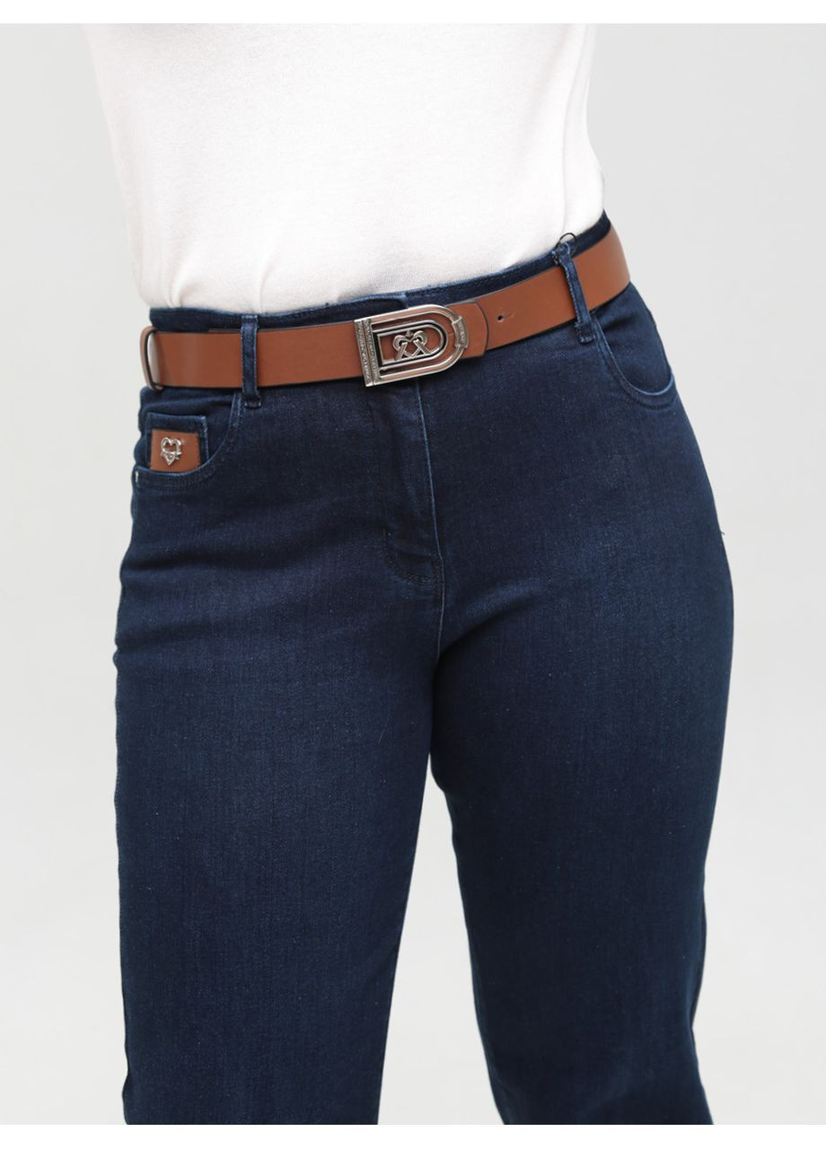 Джинси жіночі прямі темно-сині зі стрейчем Пряма Adorati - (358501730)