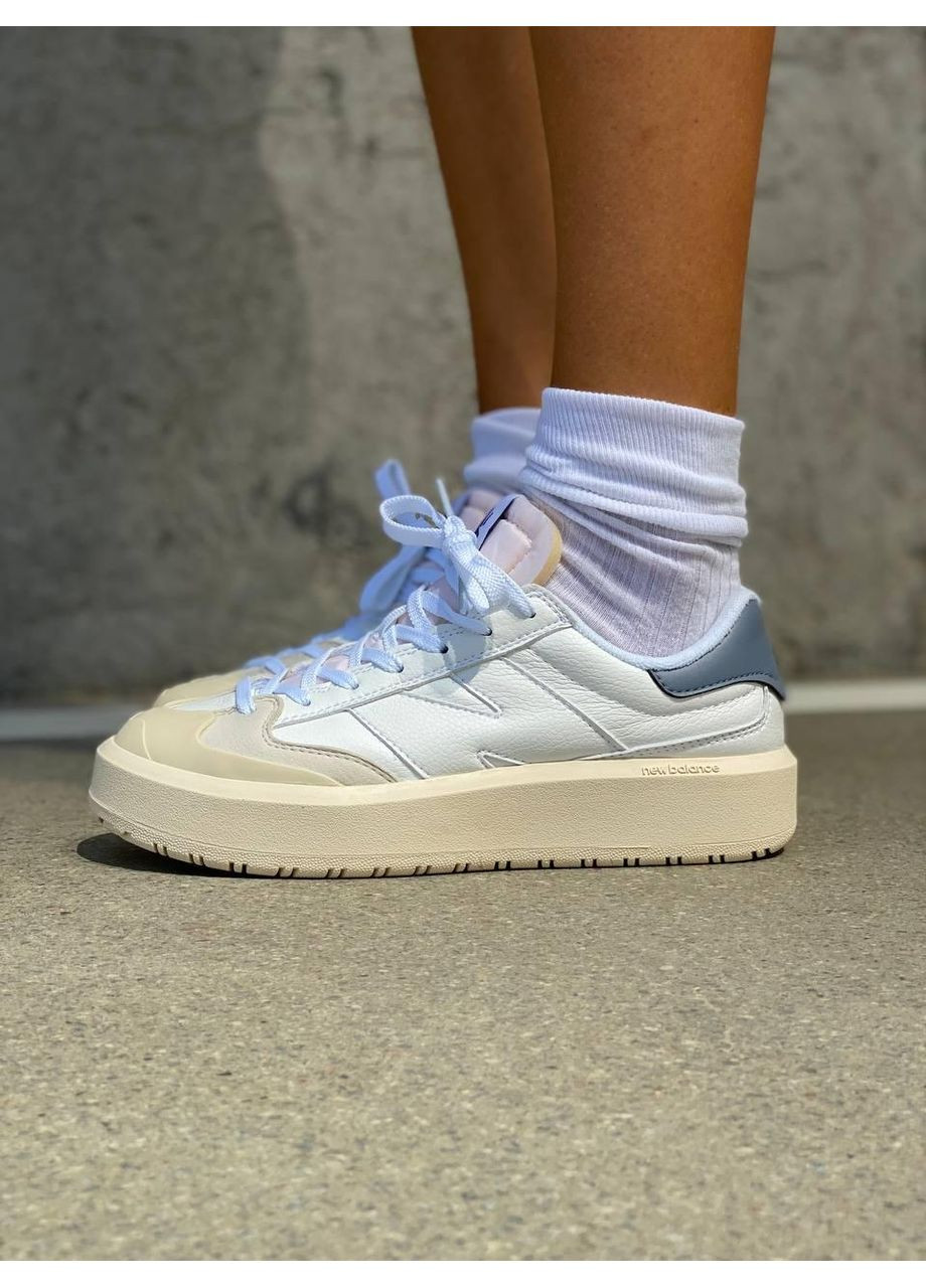 Белые демисезонные кроссовки мужские new balance ct 302 white blue нью беланс ct302 No Brand