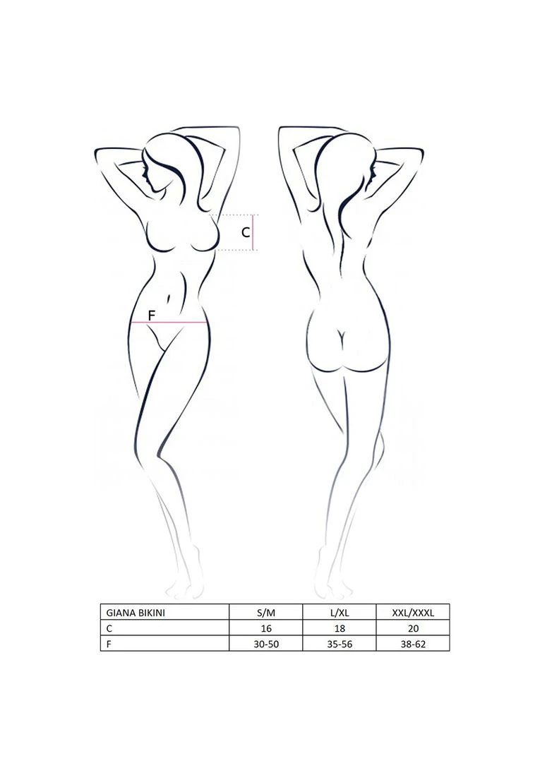 Чорний демісезонний комплект білизни giana bikini l/xl, black, напівпрозорі ліф і трусики з бантиками Passion