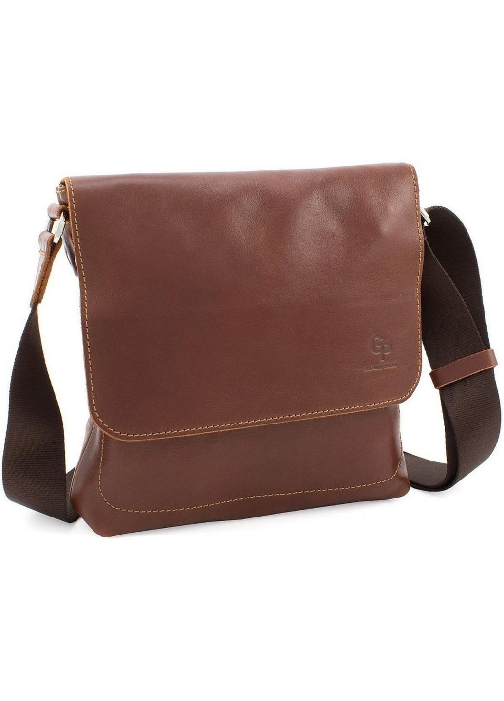 Мужская кожаная сумка через плечо 22х22х5.5 см Grande Pelle (315871099)