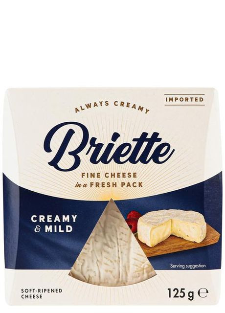 Сыр Бри Kaserei Briette Creamy & Mild 125г. Kaserei Champignon (349812605)