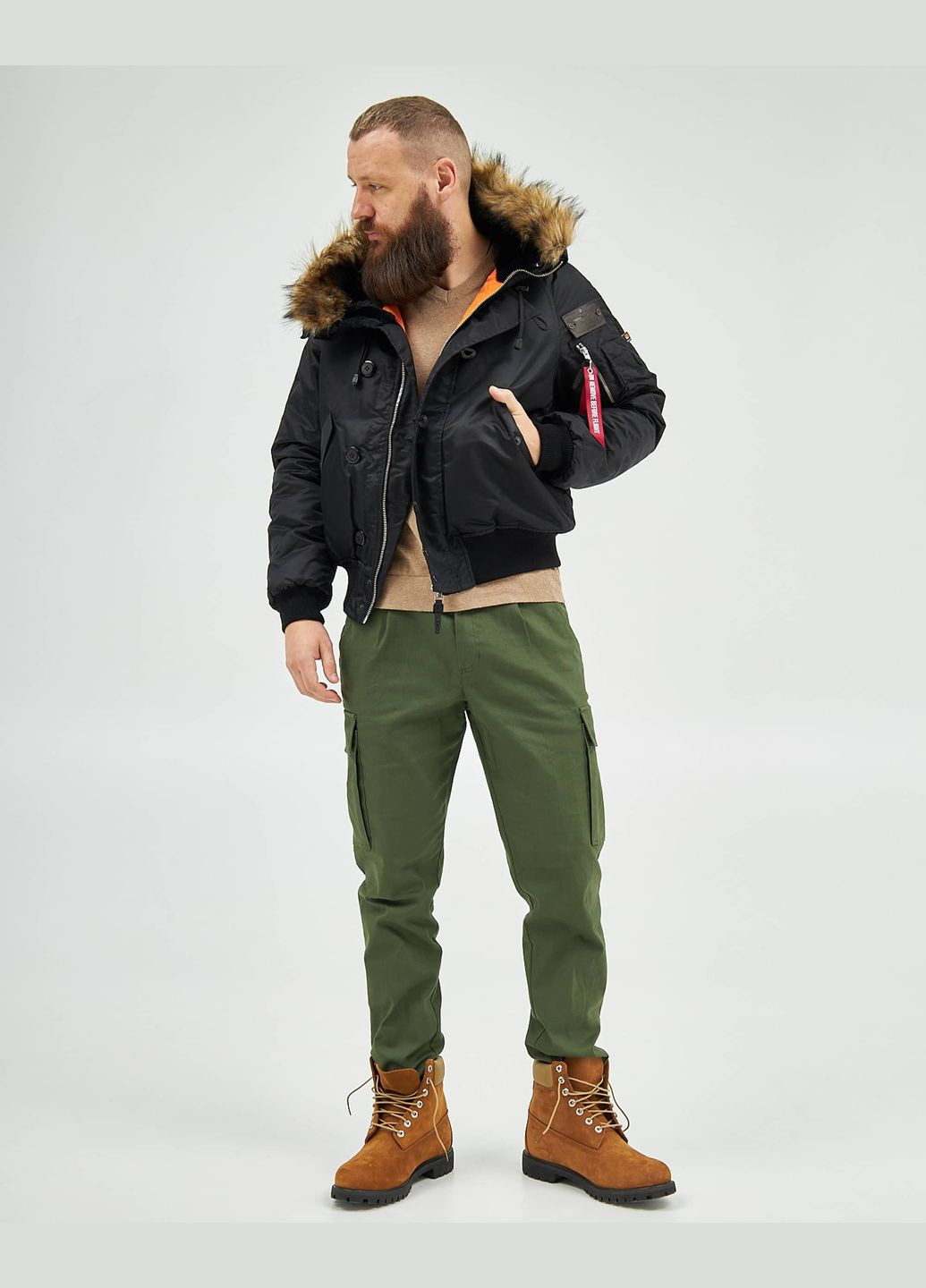 Чорна зимня аляска n-2b classic синя Olymp 21-AM-N-2B-OS-BL