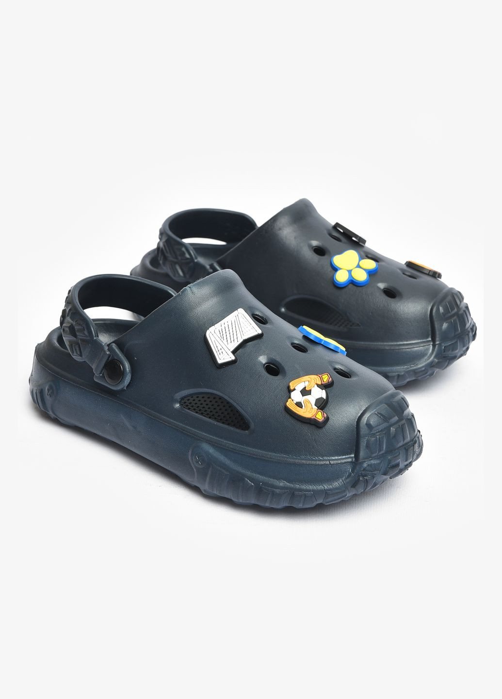 Кроксы детские темно-синего цвета Let's Shop (328386674)